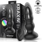 INTOYOU Krax Thrusting LED Lighted Anal Plug with Remote Black