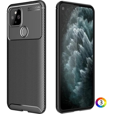 Google Pixel 5 Carbon Fiber Калъф и Протектор
