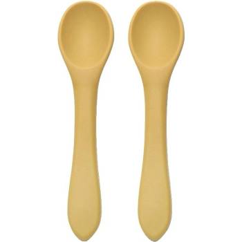 Lorelli Силиконови лъжички Lorelli - Natural, 2 броя, Yellow (10230690001)