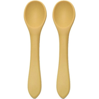 Lorelli Силиконови лъжички Lorelli - Natural, 2 броя, Yellow (10230690001)