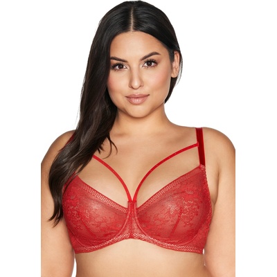 Ava Полуподплатен сутиен в червен цвят av 2128eh-75772-red - Червен, размер 75d