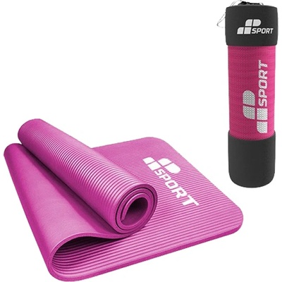 MP Sport NBR Fitness Yoga Mat / Постелка за фитнес и йога / 180см х 60см х 1см - С чанта за носене - Различни цветове Розов