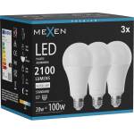 Mexen Nova 3x LED крушка E27, A70, 20W, Неутрална - 4000K, 2100 lm - L100-E27-2040-01x03 (L100-E27-2040-01x03)