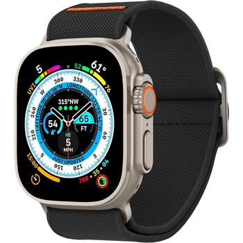 Spigen Текстилна каишка за Apple Watch 4 / 5 / 6 / 7 / 8 / SE / Ultra 1/2 (42/44/45/49 mm) от Spigen Fit Lite Ultra - Черен (8809896743365)