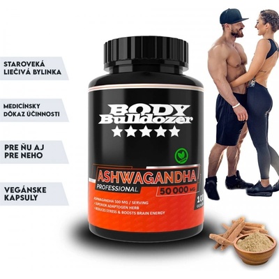 BodyBulldozer Ashwagandha Professional 100 kapsúl