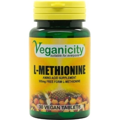 Veganicity L-Metionín 500 mg 30 tabliet