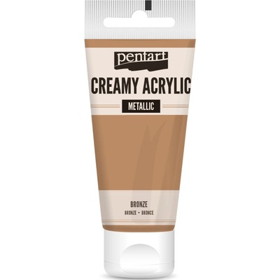 Pentart akrylové barvy KRÉMOVÉ METALICKÉ 60 ml Barvy Pentart: bronz