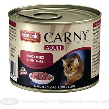 Animonda Carny Adult hovädzie mäso srdcia 200 g