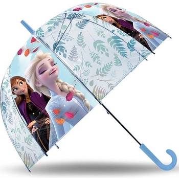 Euroswan Frozen 2 deštník průhledný modrý