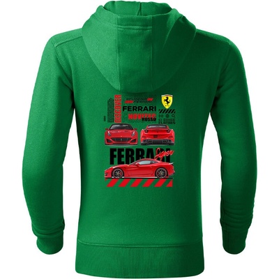 Dětská mikina se zipem Ferrari Novitec Rosso Zelená