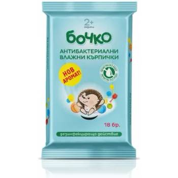 Image 1 of Бочко Антибактериални влажни кърпички 18бр