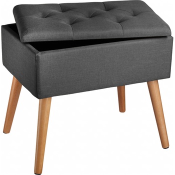 Tectake 403961 ranya – lněný vzhled - tmavě šedá