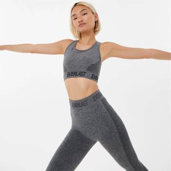 Image 1 of Everlast Seamless Logo Sports Bra Womens - Charcoal Marl
