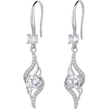 DELIS Сребърни обеци, jw839, елегантен дизайн, с родиево покритие (jw839)