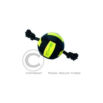 Karlie-Flamingo lopta neoprén s provaz. black/yel 18 cm
