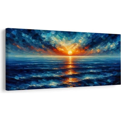 Obraz sluneční paprsky na moři - 80x40