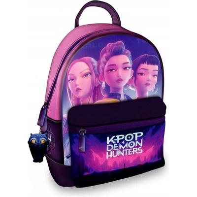 Školský batoh Kids Licensing K-POP Demon Hunters fialovo-ružový
