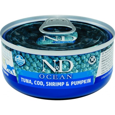 N&D Ocean Cat Tuna Cod Shrimp & Pumpkin 70 g