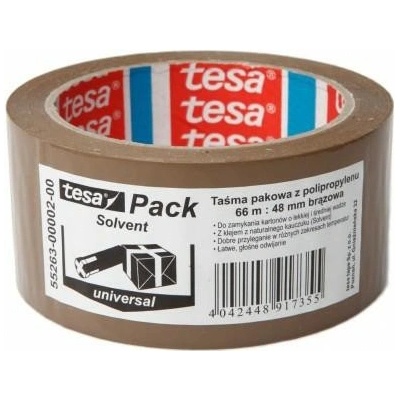 TESA Baliaca páska SOLVENT 66 m x 48mm hnedá