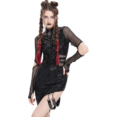 Devil Fashion šaty Snake čierna