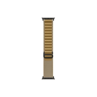 Apple Watch 49mm Loop: Tan Alpine Loop - Small - Black Titanium Finish (myq03zm/a)