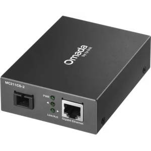TP-Link Конвертор TP-LINK MC211CS-2, 1GbE RJ45 към Gigabit SM SC, Rx1310/Tx1550nm 2 km (MC211CS-2)
