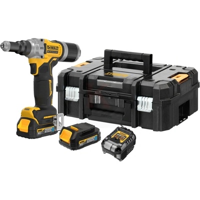 DEWALT Нитачка акумулаторна за поп-нитове DEWALT DCF414E2GT 18 V, 2 Ah, 20 kN, 4.8-6.4 мм, (0042456)