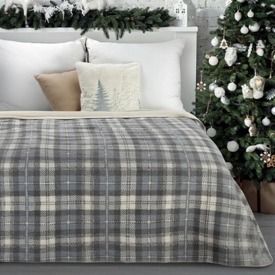 Eurofirany Vianočná bavlna SANTA deka 200X220