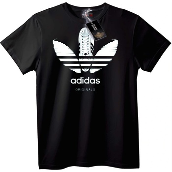 NOONEBRAND Тениска Adidas Originals Лого - S, Black