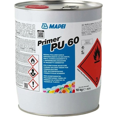MAPEI Primer PU 60 polyuretanový penetrační nátěr na podlahy 10 kg Hnědá