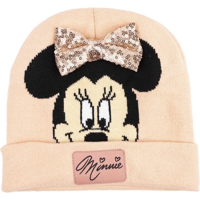 zimní čepice Minnie Mouse s mašlí