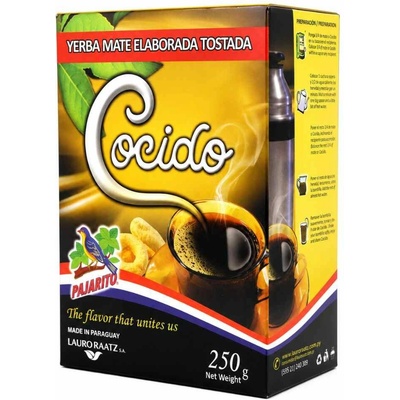 Pajarito Čaj Yerba Maté Cocido tostado 250 g