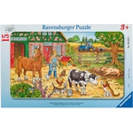 Ravensburger Пъзел Ravensburger от 15 части - Веселата ферма (6035) - baby