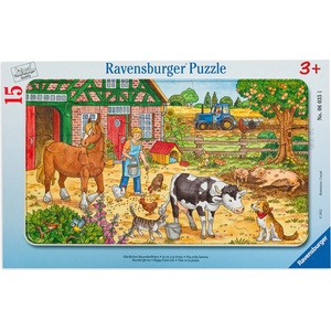 Ravensburger Пъзел Ravensburger от 15 части - Веселата ферма (6035) - baby
