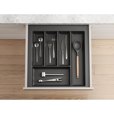 In-Design Příborník Stripes 490 mm antracitový - různé šířky Šířka příborníku (mm): 390 - 450 – Hledejceny.cz