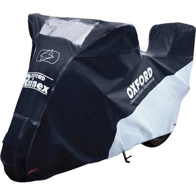 Oxford Rainex s prostorem na kufr černá/stříbrná XL – Zboží Mobilmania