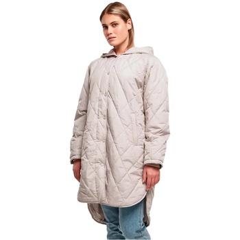 Urban classics Палто Urban classics Oversized Diamond Quilted coat - Beige (Warm Grey)