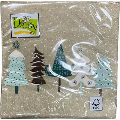Daisy obrúsky motív stromčeky 33x33cm SD_GW_019401 20ks
