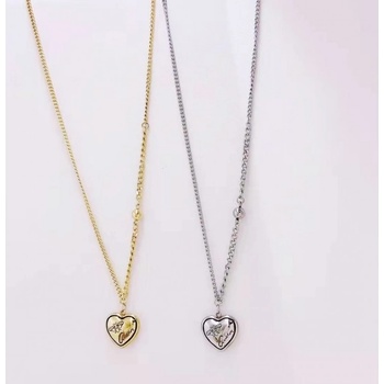 Prosperk Řetízek ocelový srdíčko ocel zlatá 20676/ZLA