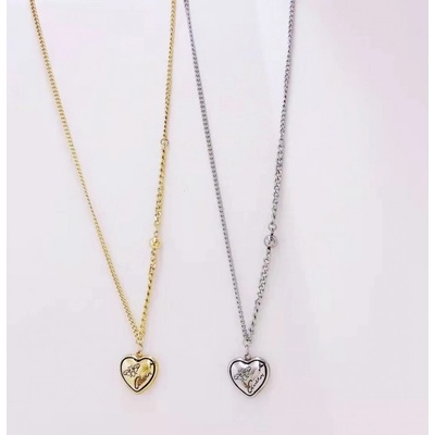 Prosperk Řetízek ocelový srdíčko ocel zlatá 20676/ZLA