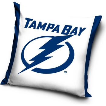 TipTrade Velurový vankúš NHL Tampa Bay Lightning 40x40