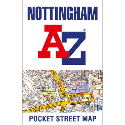 Nottingham A-Z Pocket Street Map