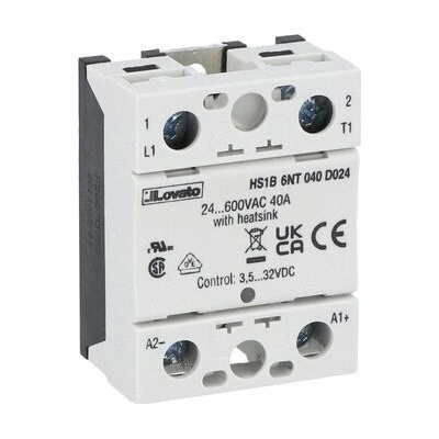 LOVATO Relé HS1B2NT025E230 1P 25A SSR HS1B2NT025E230