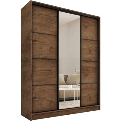 Nejlevnější nábytek Harazia 150 se zrcadlem dub lefkas