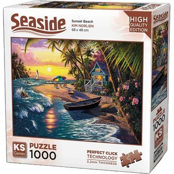 KS Games Пъзел KS Games от 1000 части - Залез на плажа (20798)