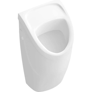 Villeroy & Boch O. novo - Писоар с вакуумна система „Compact, задно подаване, с прицелна марка, CeramicPlus, алпийско бяло 755705R1 (755705R1)