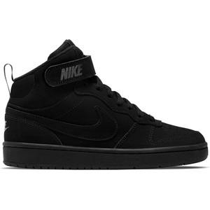 Nike Court Borough Mid 2 Big Kids Shoe - Triple Black