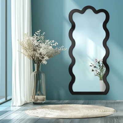 Alfaram Nepravidelné zrkadlo s MDF rámom - BLOBS WAVE 70x154