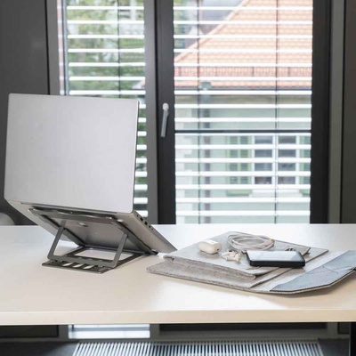 4smart Филцов (вълнен) калъф за лаптопи и таблети до 13 инча - 4smart FeltiBag Protective Sleeve (сив) (540159)