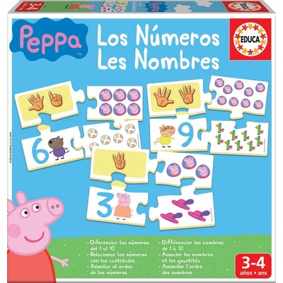 Educa Prasátko Peppa Počítání 10 x 4 dielov